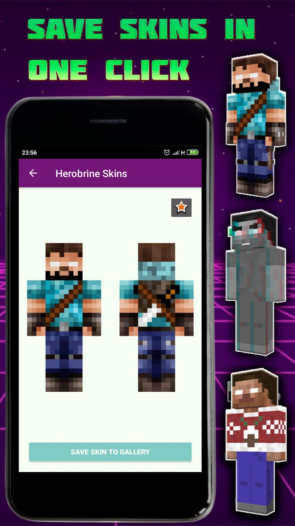 Herobrine Skins for Minecraft PE - APK Download for Android