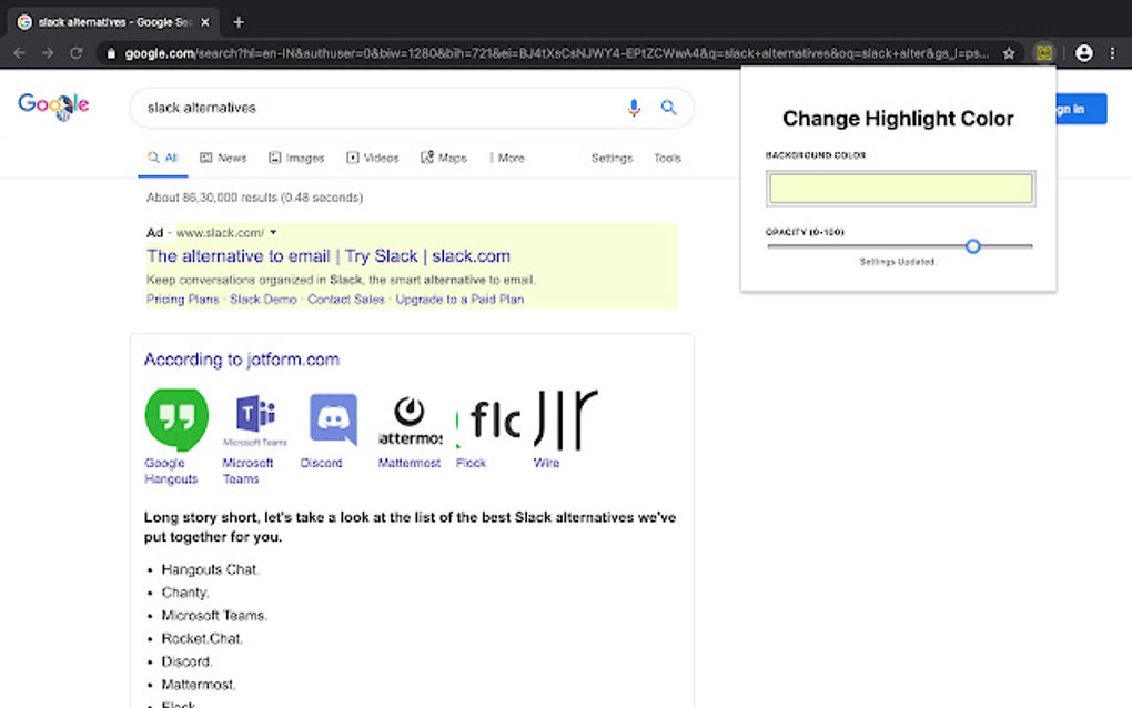 Google Search Ads Highlighter para Google Chrome Extensión Descargar
