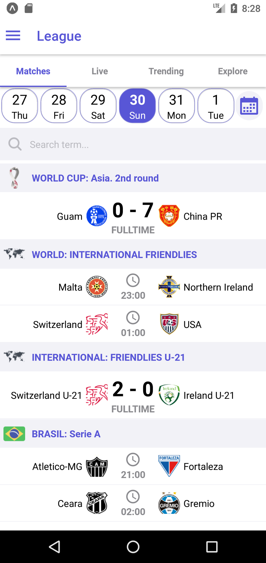 LiveScore Live Football Scores Android 