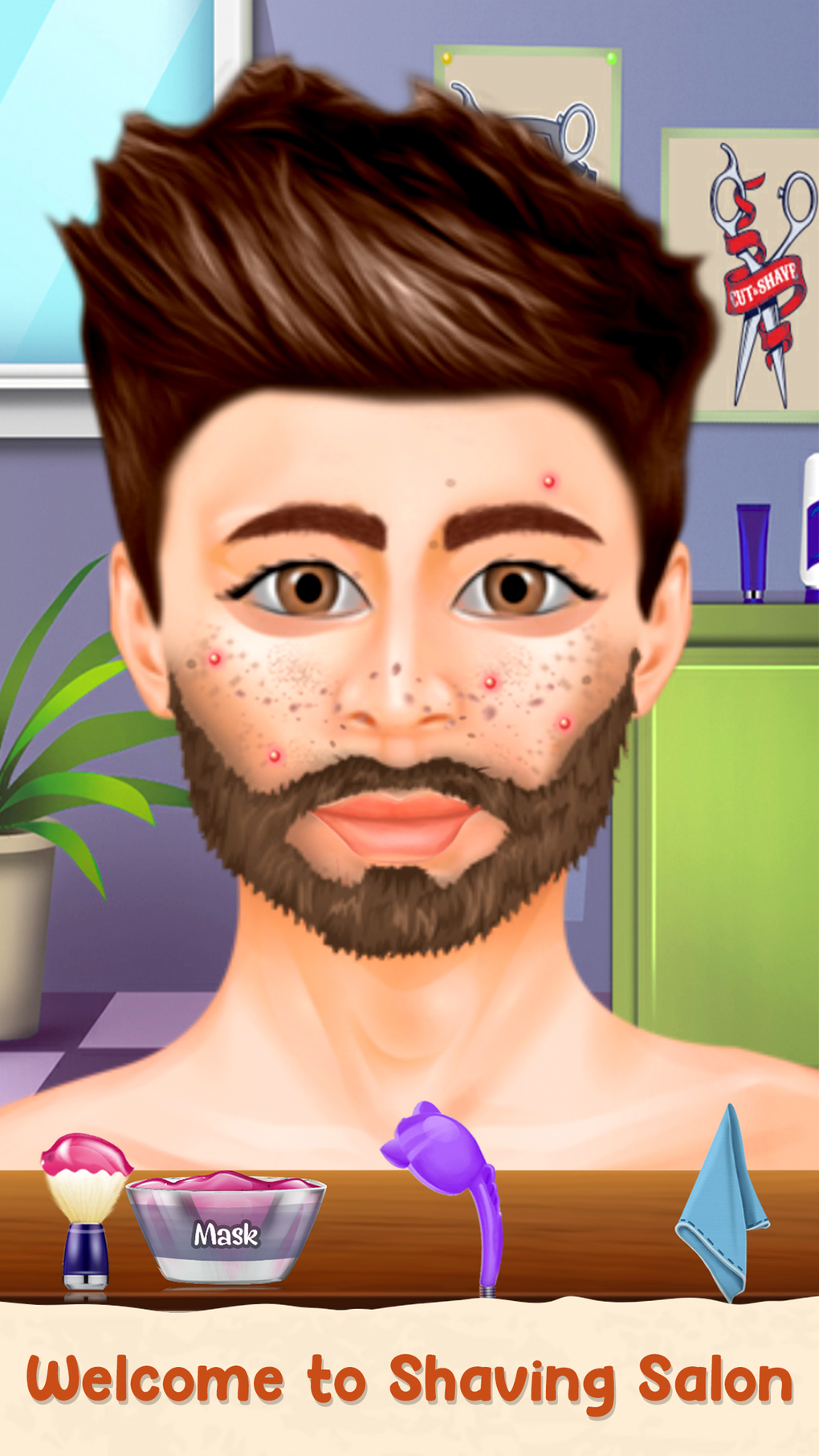 Beard Salon Hair Cutting Game для iPhone — Скачать