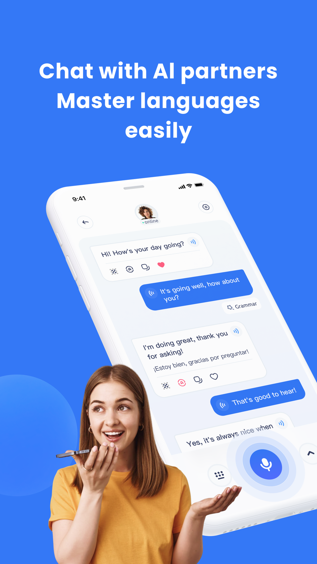 TalkMe: Speaking Practice AI для iPhone — Скачать