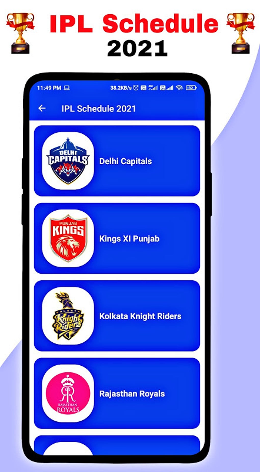 IPL 2021 Schedule Live Scores Points Table Live APK Voor Android 