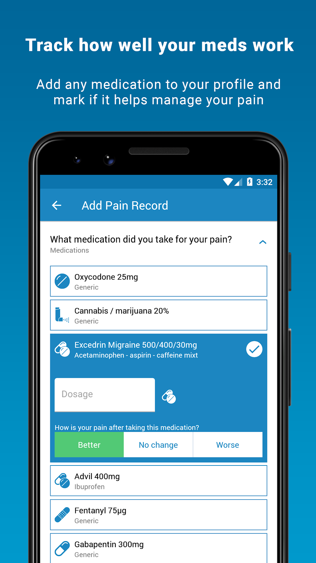 Manage My Pain для Android — Скачать