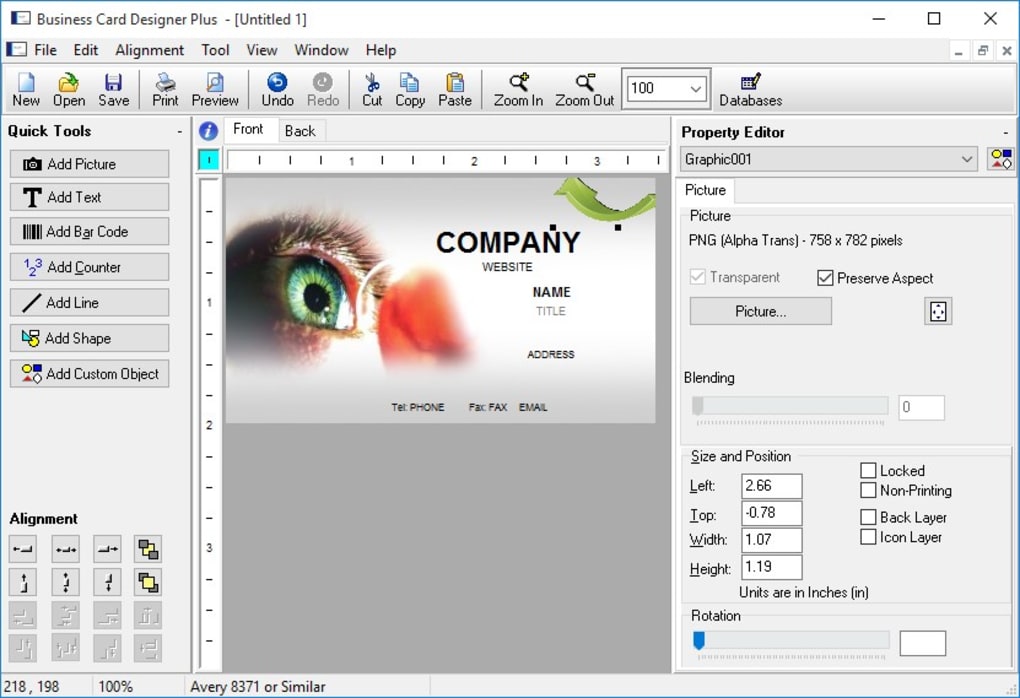 Business Card Designer 5.21 + Pro download the new version for mac