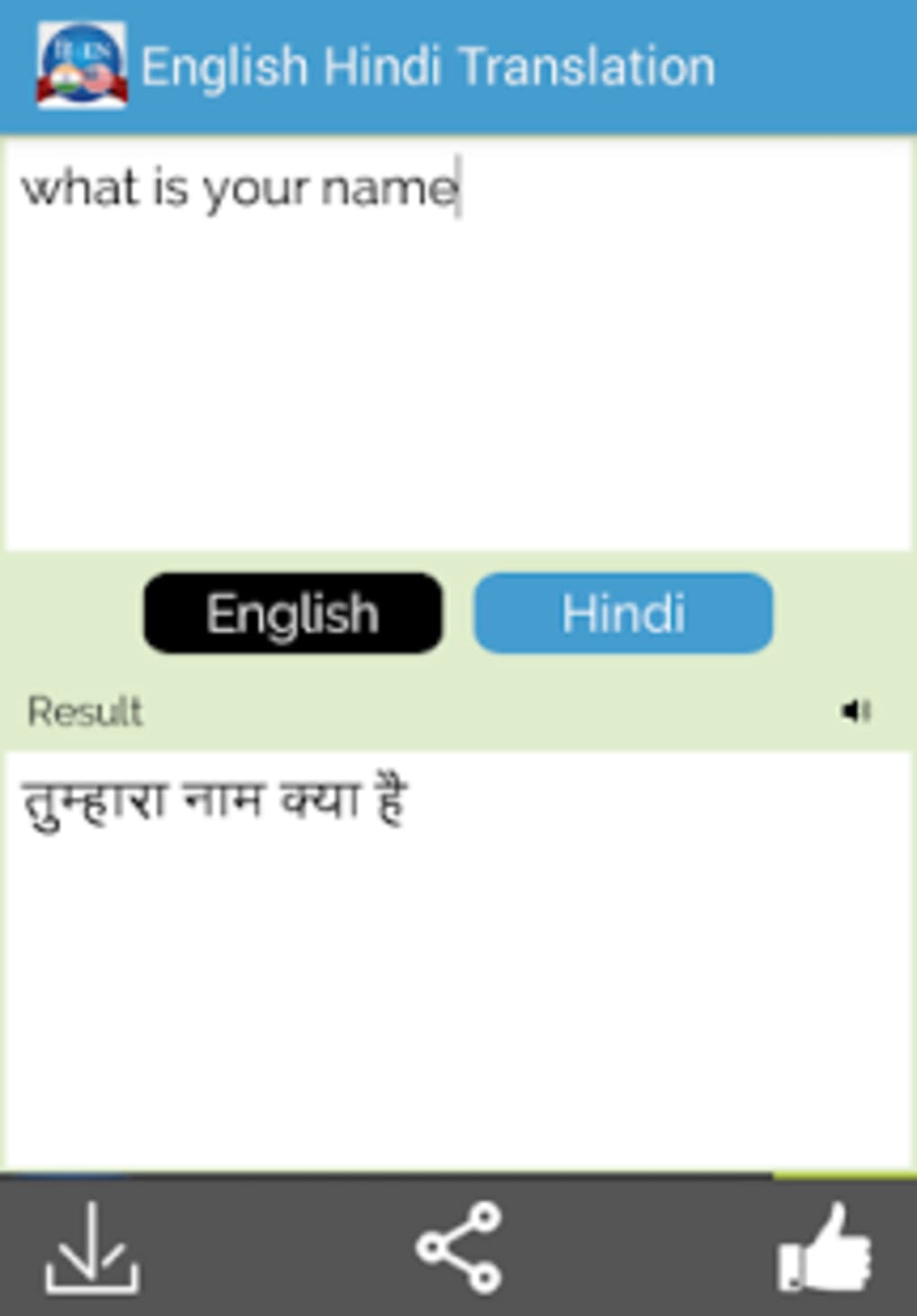 Hindi English Translator Apk Cho Android - Tải Về