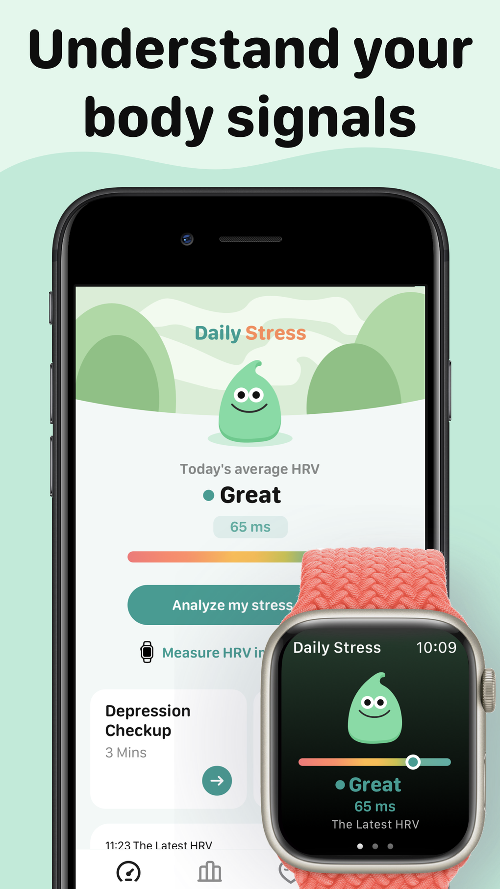 Stress Tracker: HRV Monitor для iPhone — Скачать