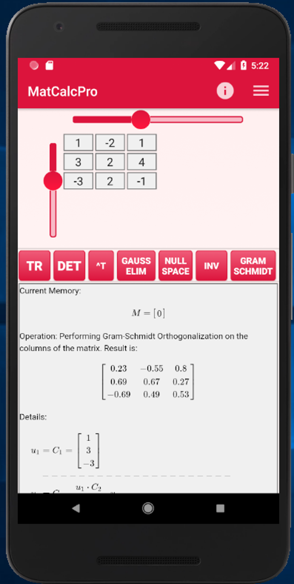 Android için Matrix Calculator Matrices with details APK - İndir