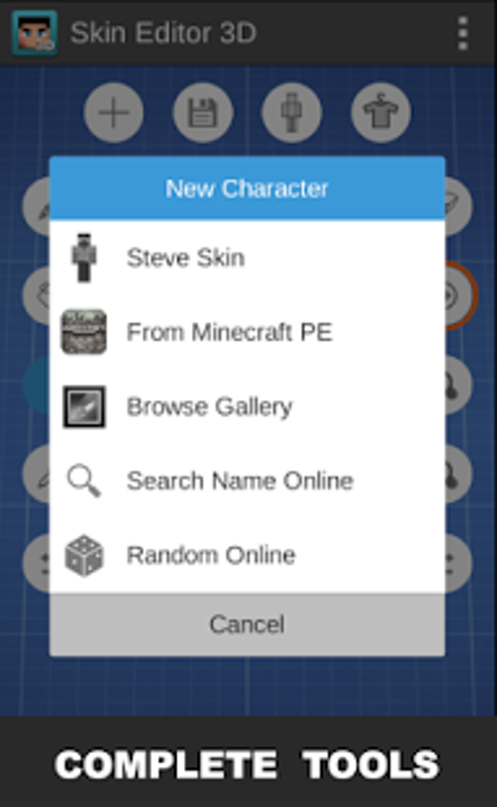 Skin Editor Tool for Minecraft APK + Mod for Android.