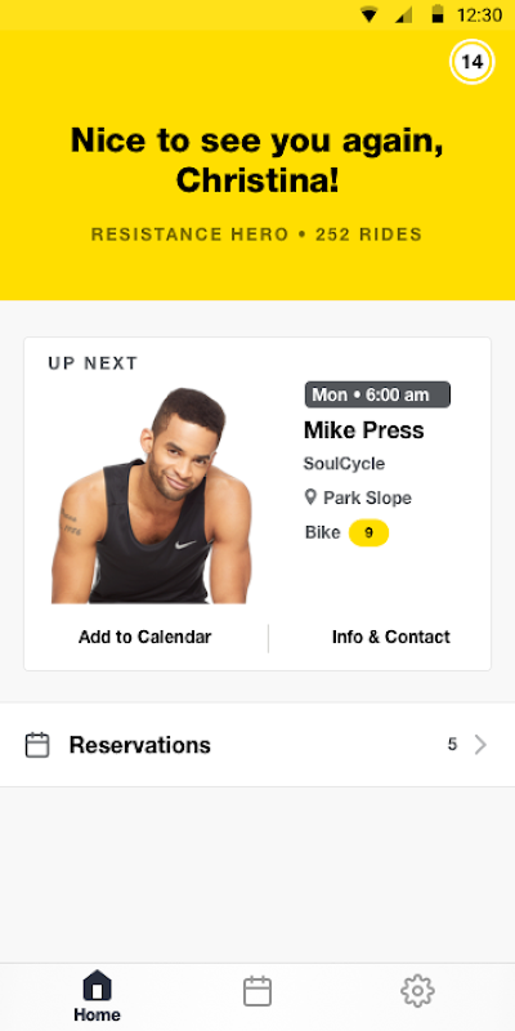 soulcycle app classes