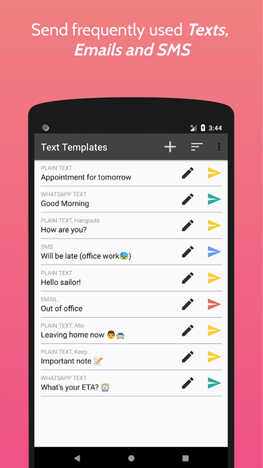 Text Templates APK for Android - Download