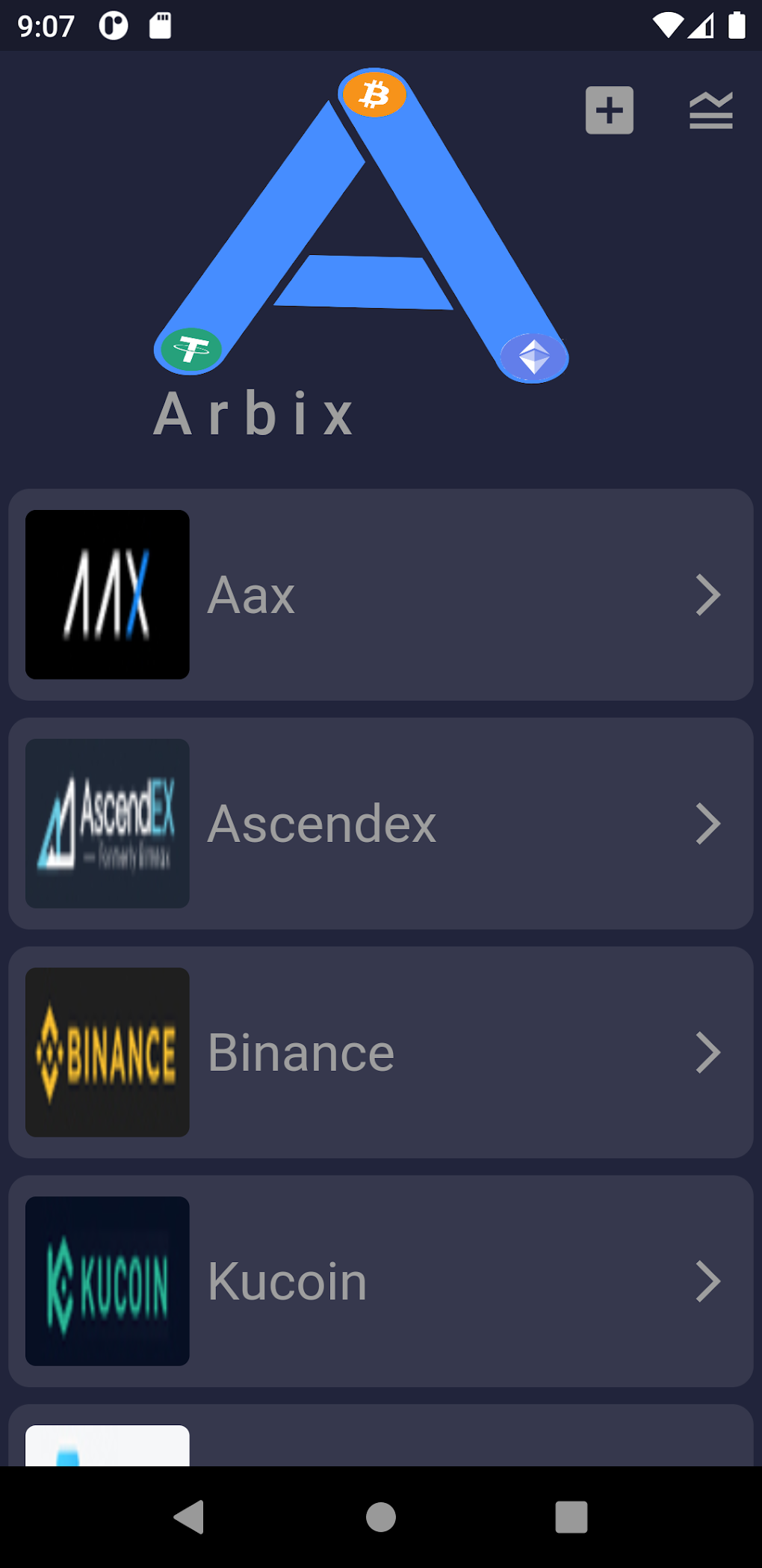 ARBIX - Crypto Arbitrage For Android - Download