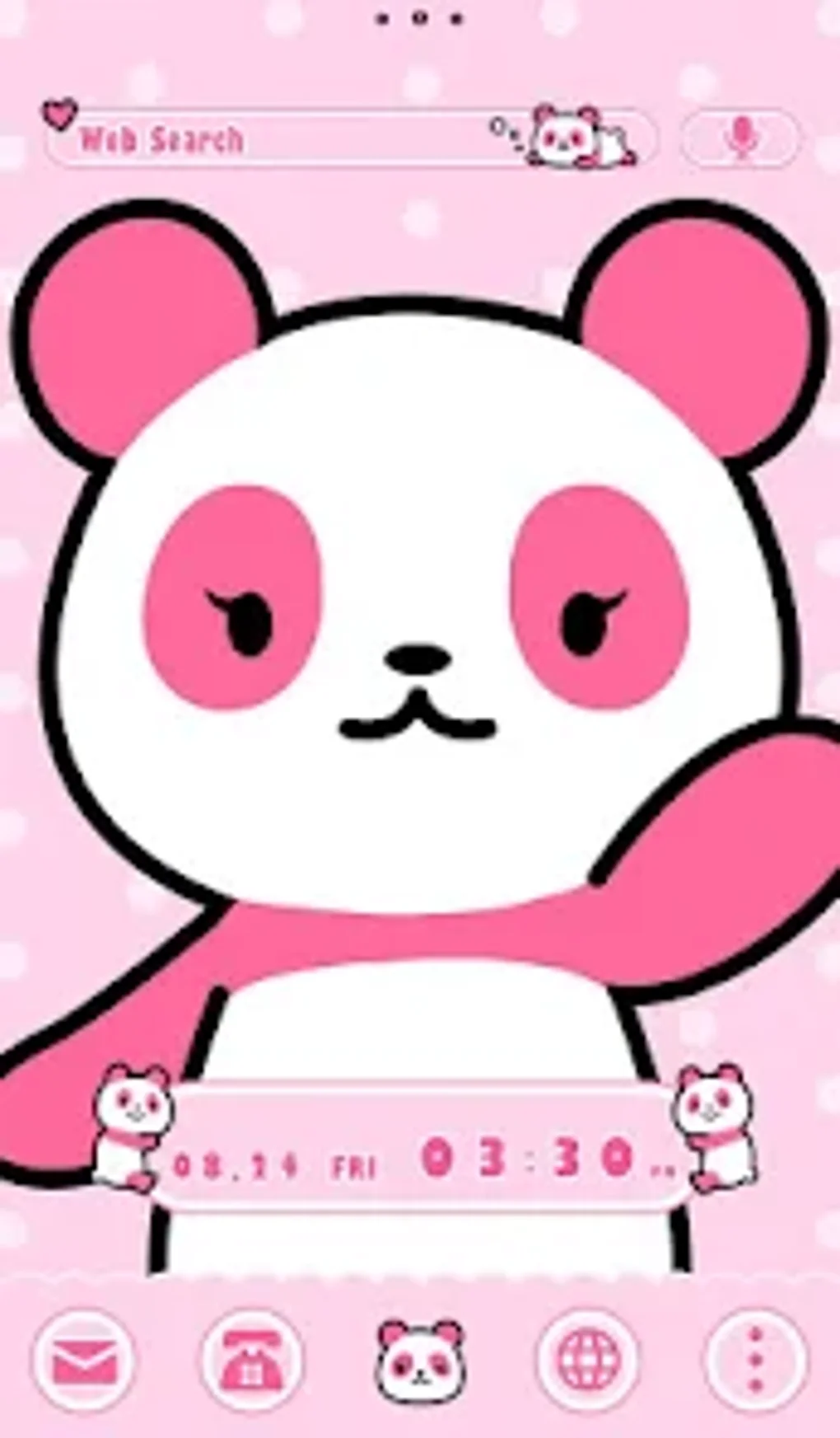 Pink Panda Theme for Android - Download