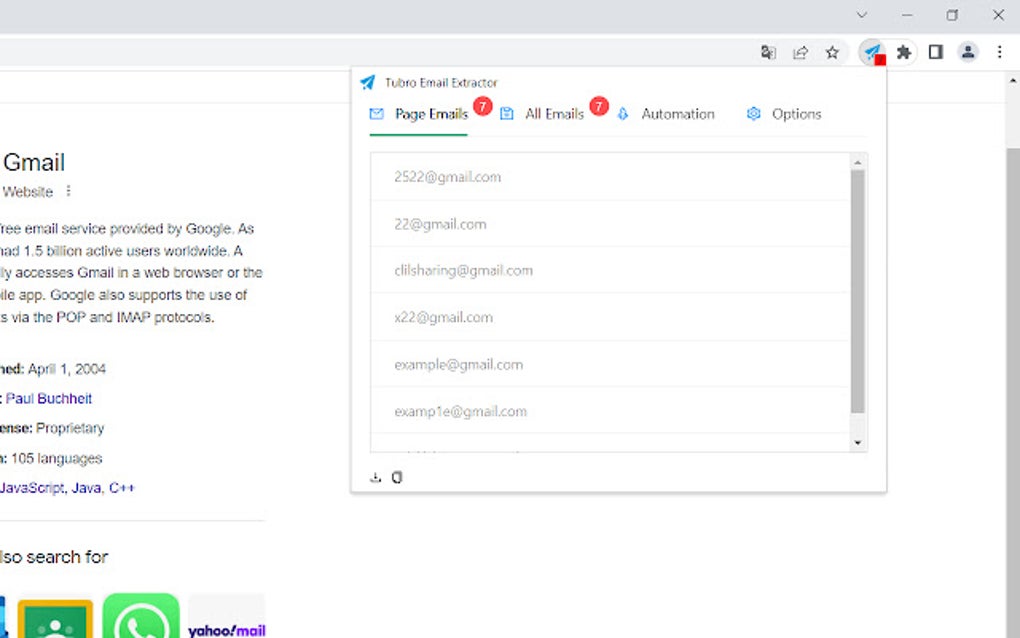 Email Extractor - Scrape Emails From Webpages สำหรับ Google Chrome ...