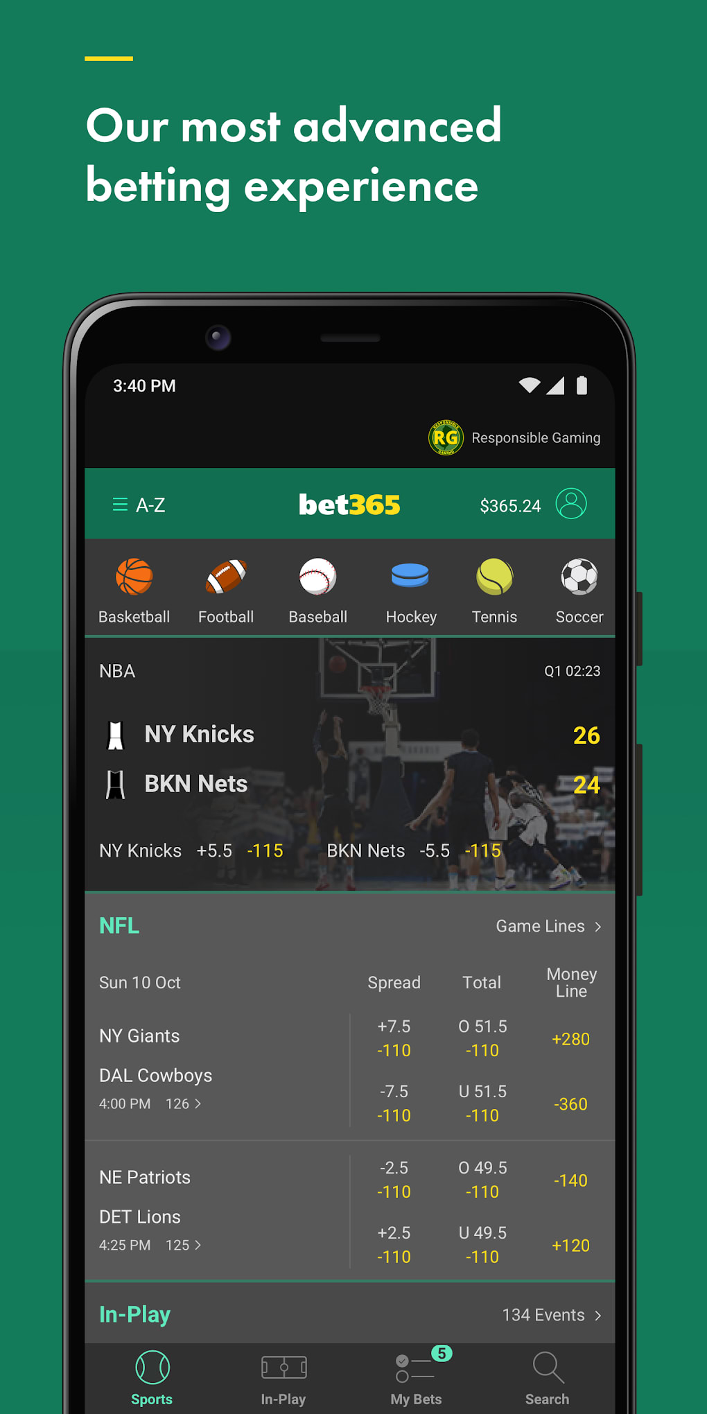 bet365 Sports Betting para Android - Download