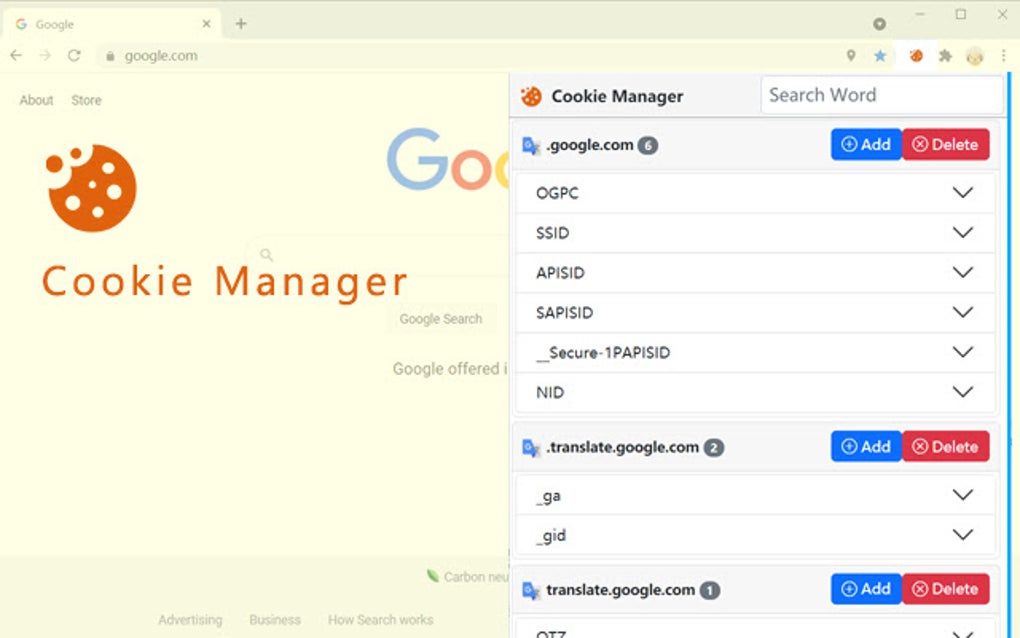 Cookie Manager para Google Chrome Extensión Descargar
