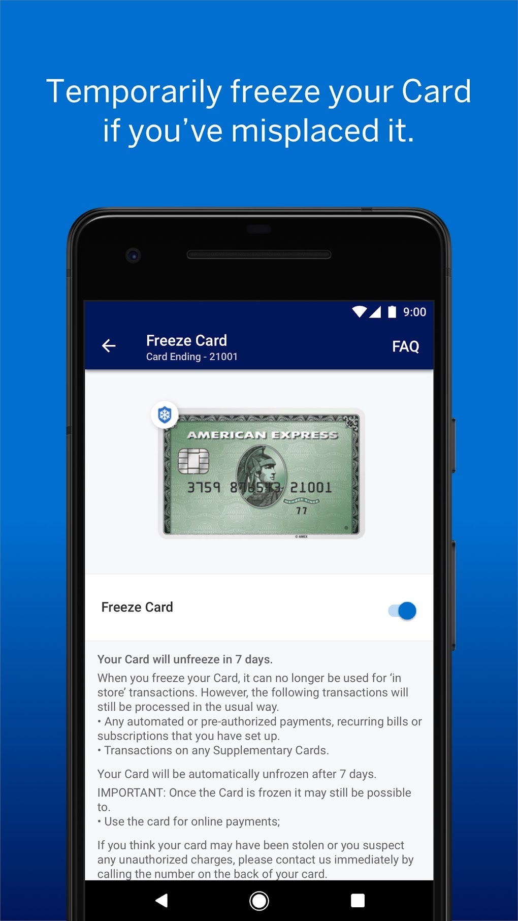 Amex ICC для Android — Скачать