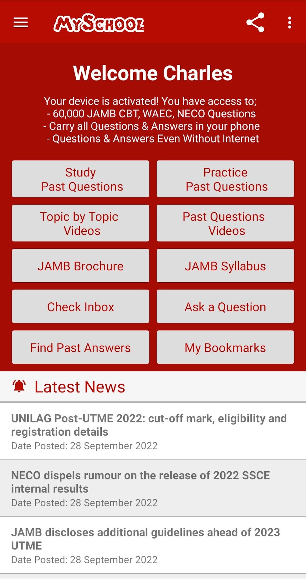 Android Için Jamb Cbt Waec Past Questions Apk İndir