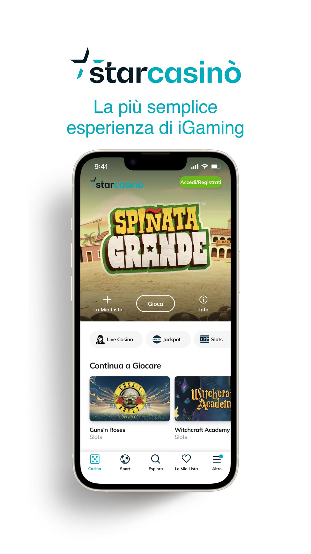 StarCasinò - Casino Online для iPhone — Скачать