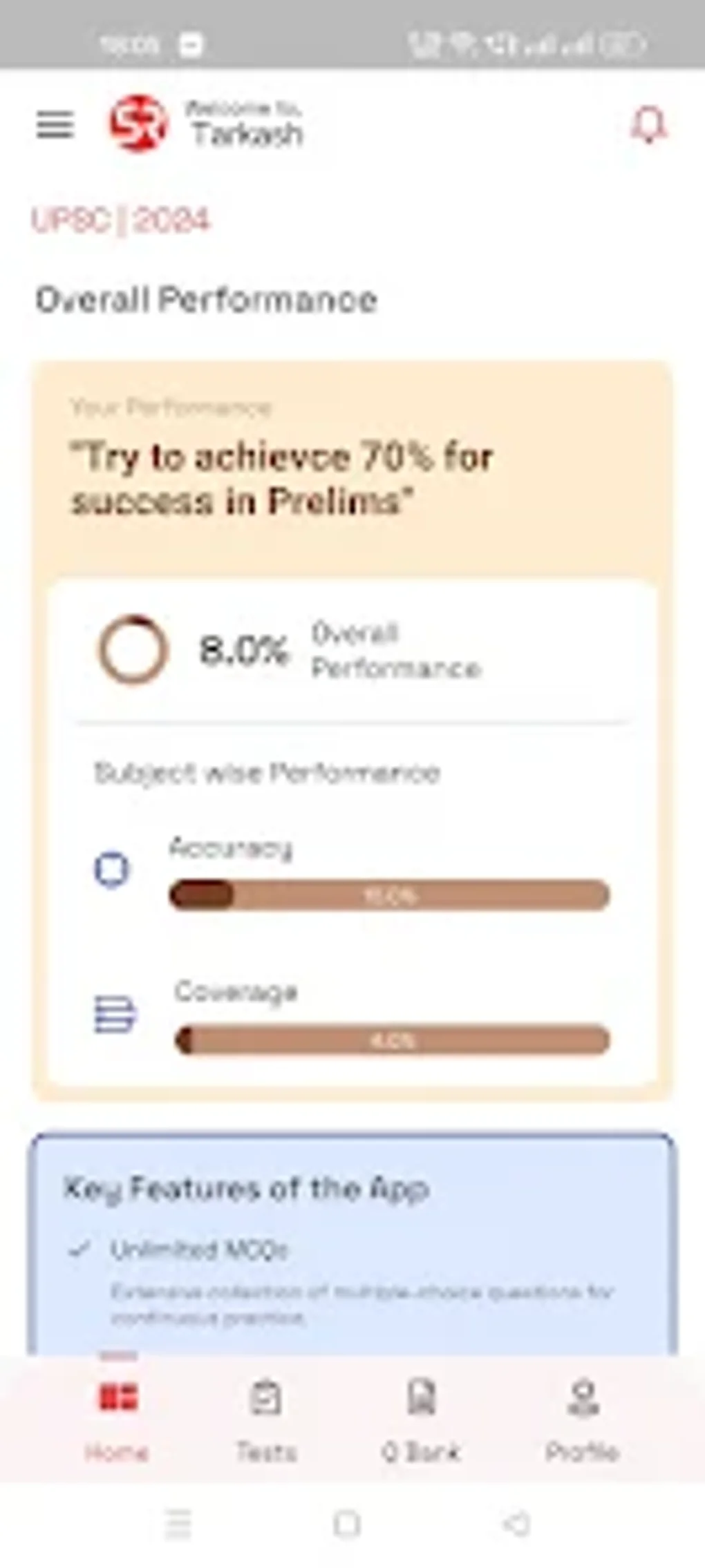 Android Için Tarkash: UPSC Prelims Test App - İndir