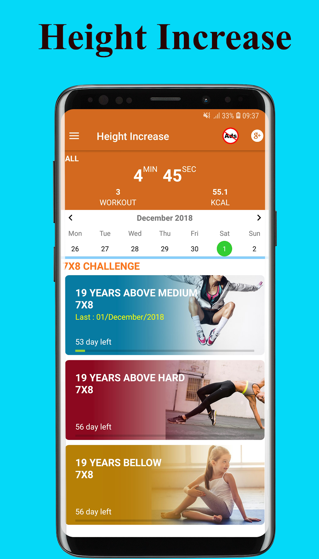 Height Increase Exercise - Workout height increase для Android — Скачать