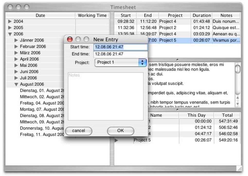 Download Time Sheet Manager for Mac 2.0.9.8 key