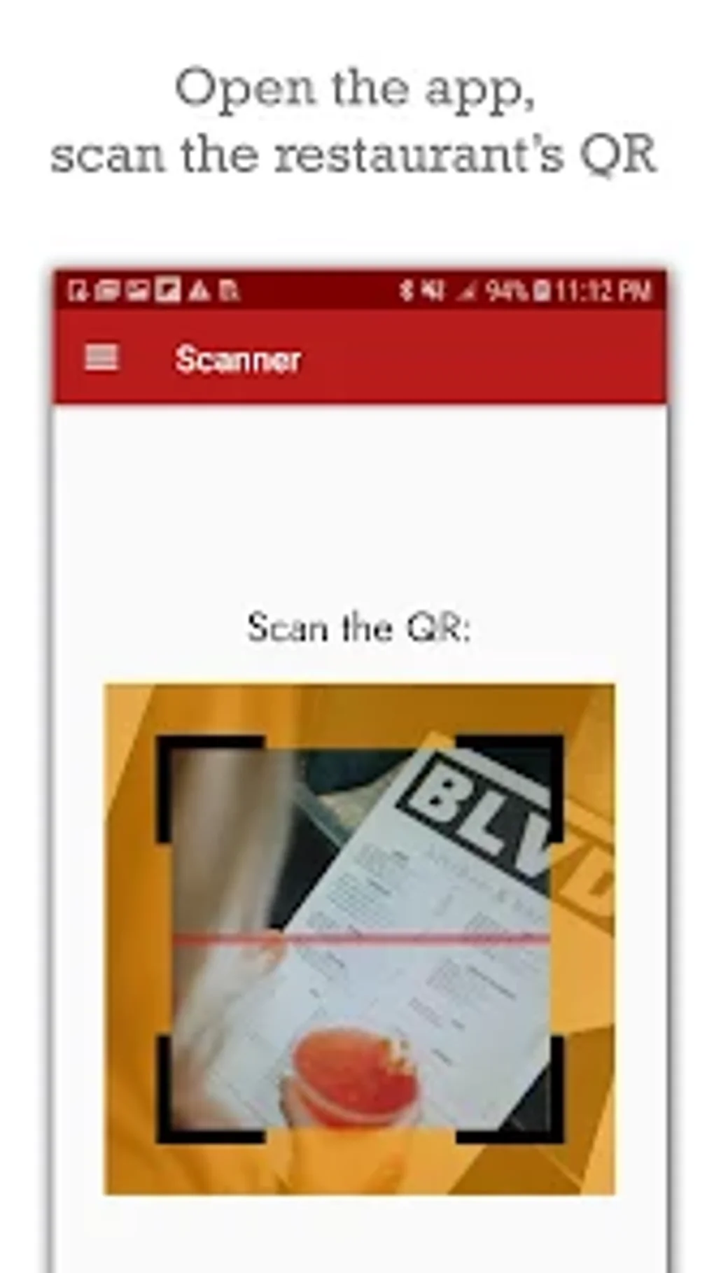QR Restaurant Menu Android 