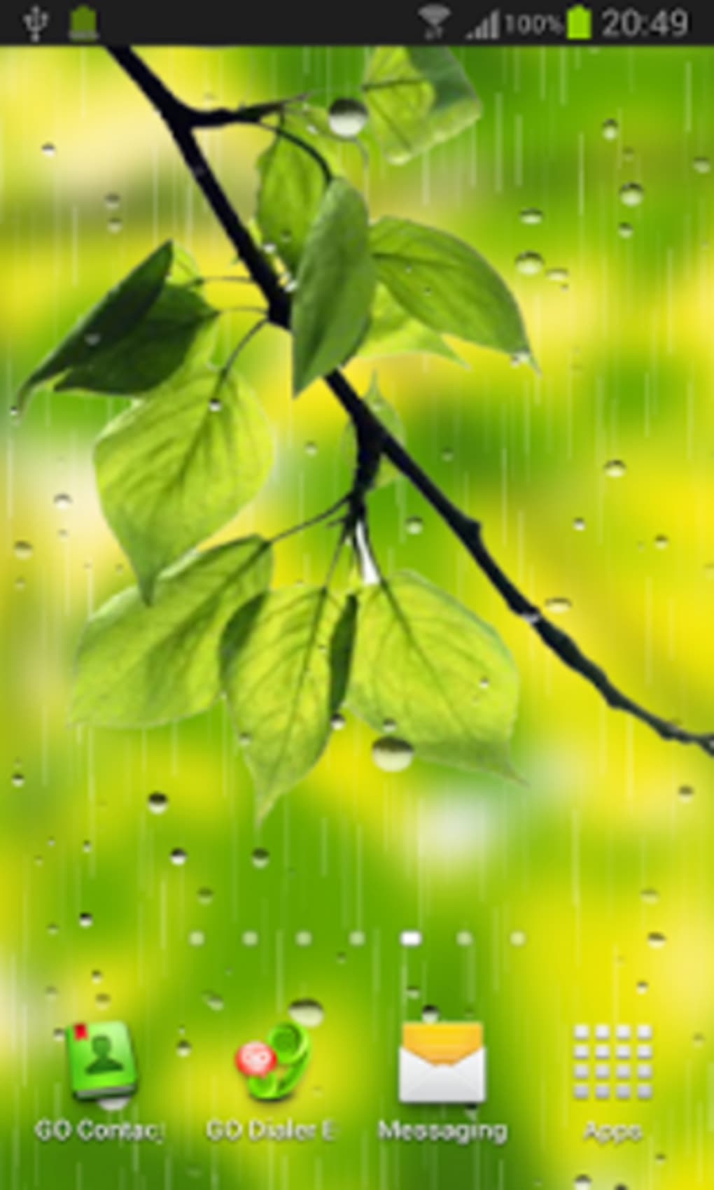 Rain live wallpaper for Android - Download
