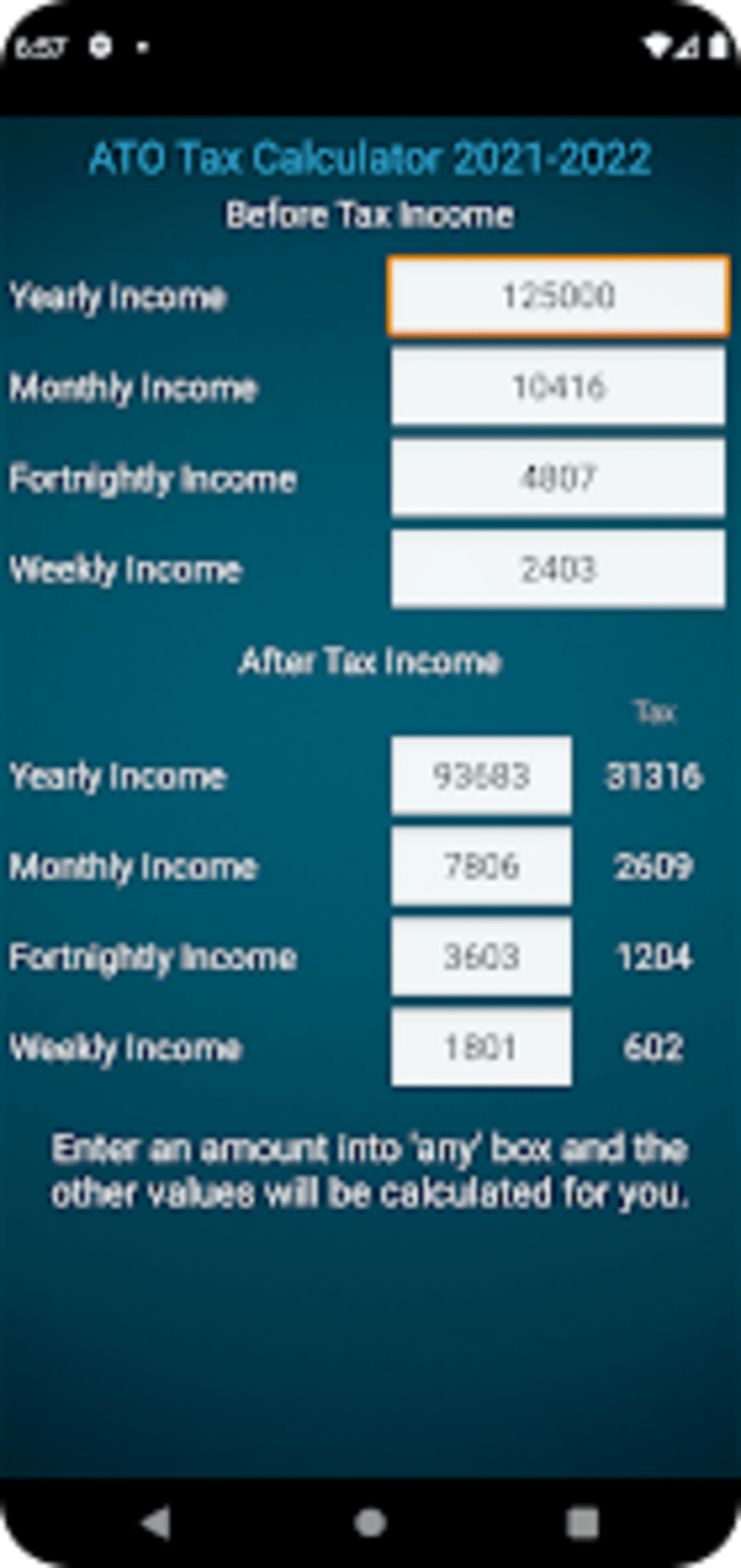 ATO Tax Calculator para Android Descargar
