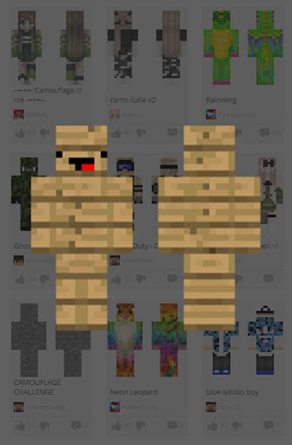 Camouflage Skins For Minecraft For Android - Download