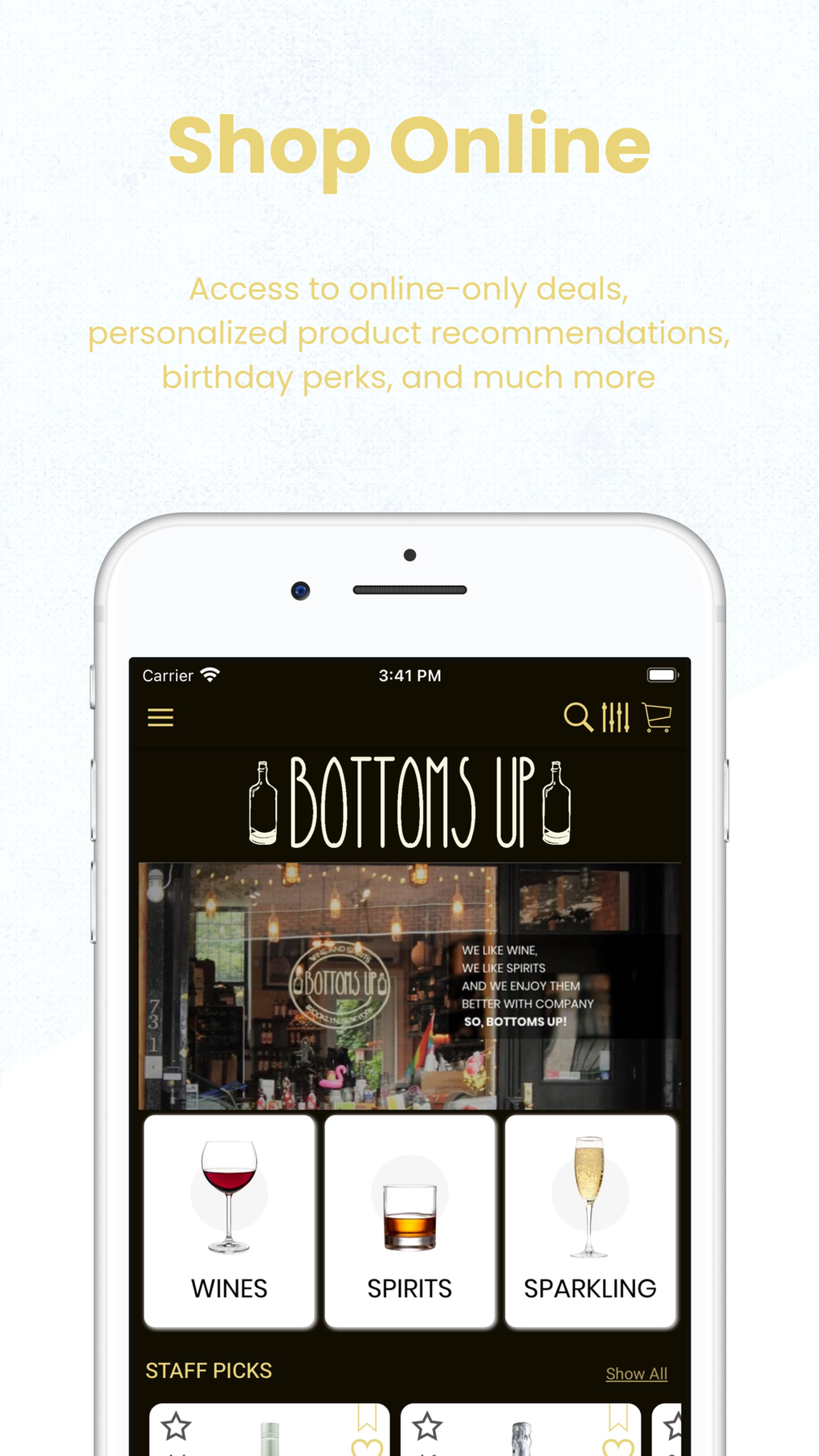 Bottoms Up Wines для iPhone — Скачать