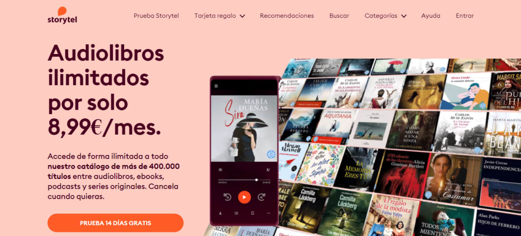 Storytel: audiolibros y libros electrónicos para todos