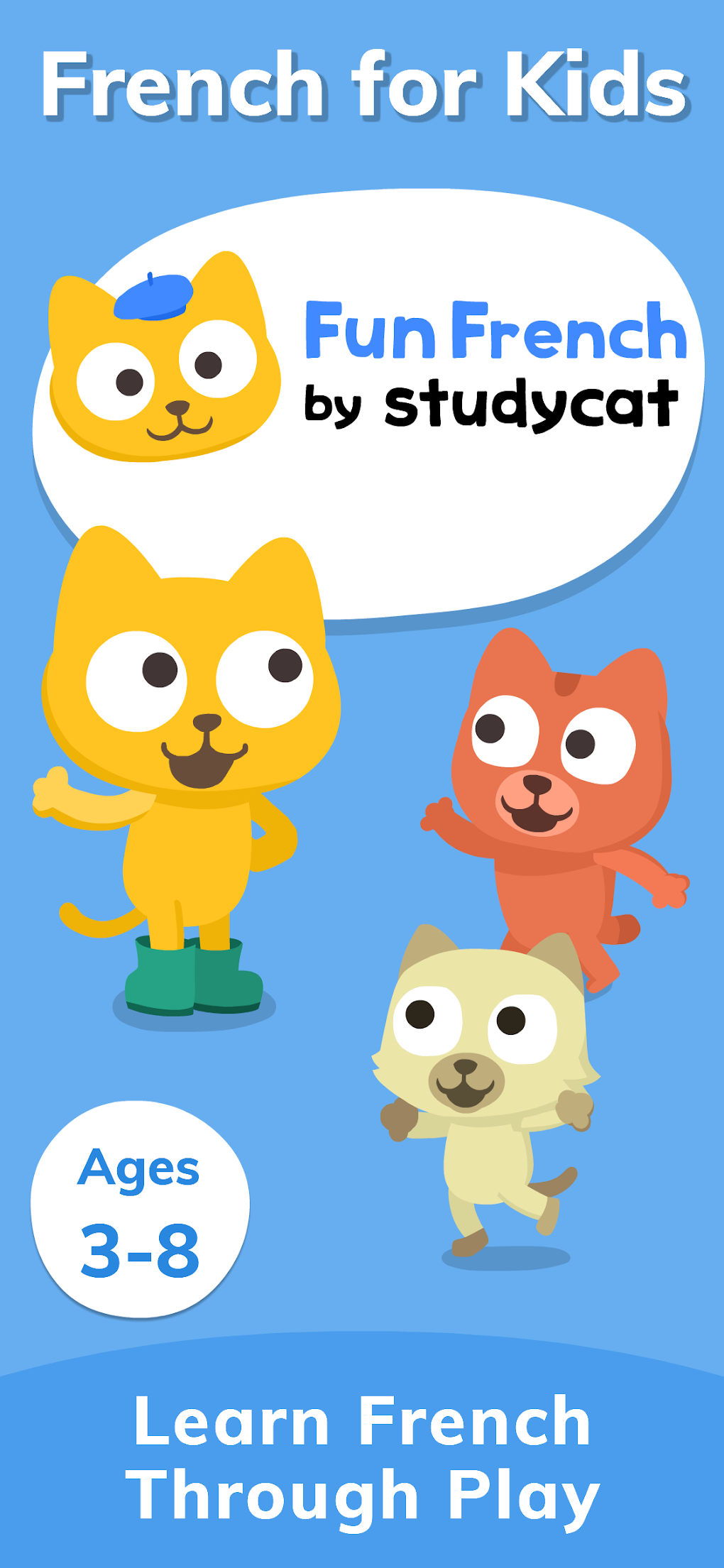 Studycat: Learn French for Kids для Android — Скачать