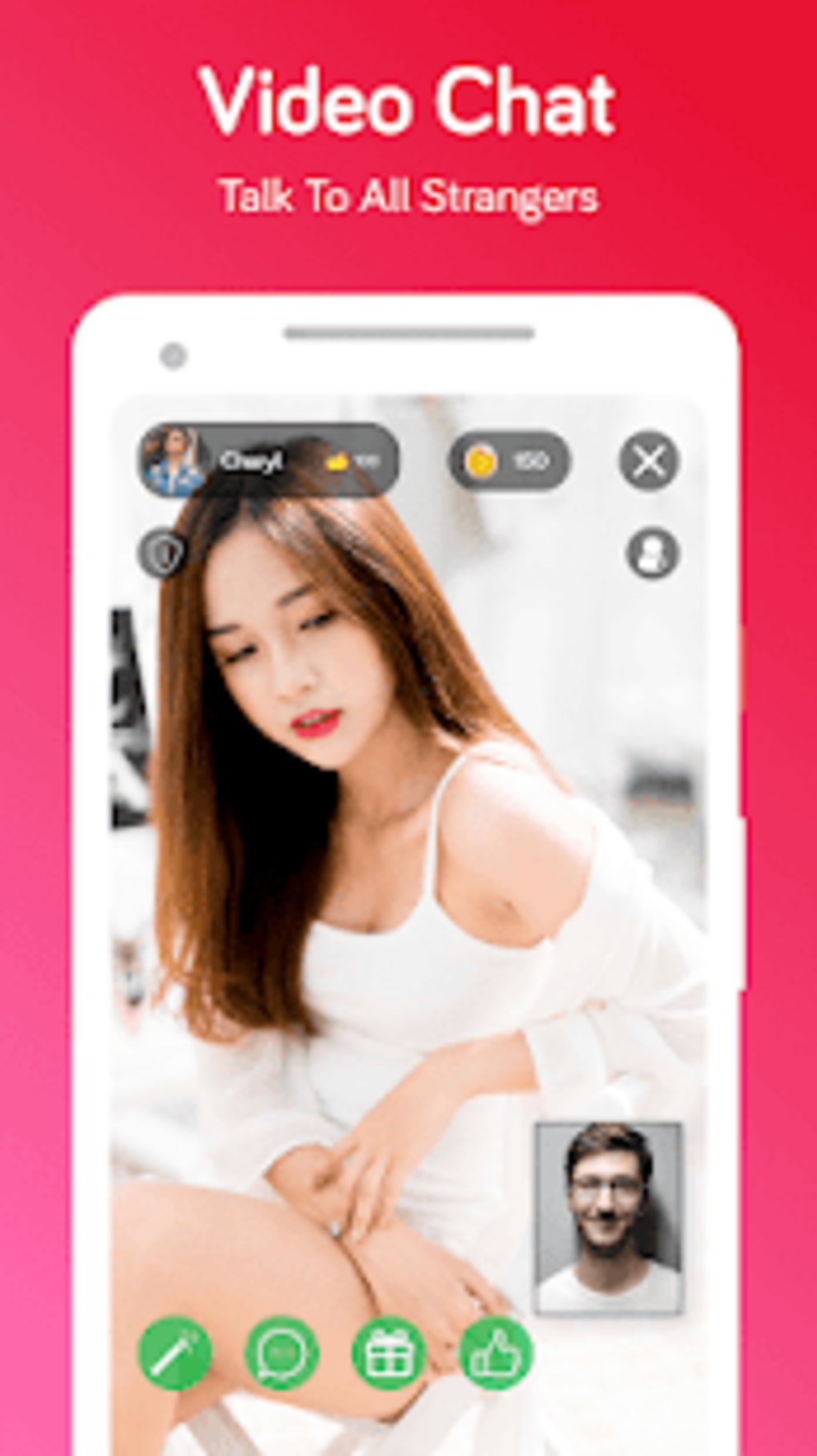 Live video chat app with strangers