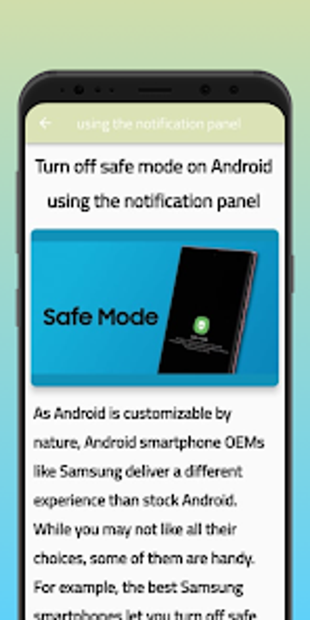 How to remove safe mode para Android - Download