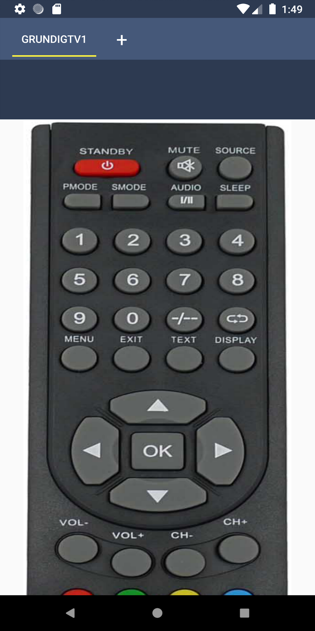 Grundig TV Remote Control Android 