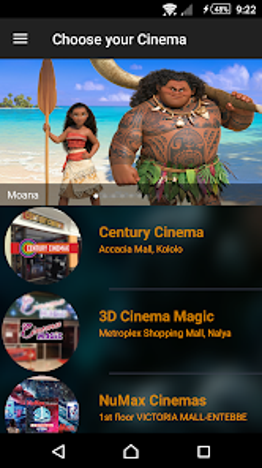 CineApp - All Ugandan Cinemas para Android - Descargar