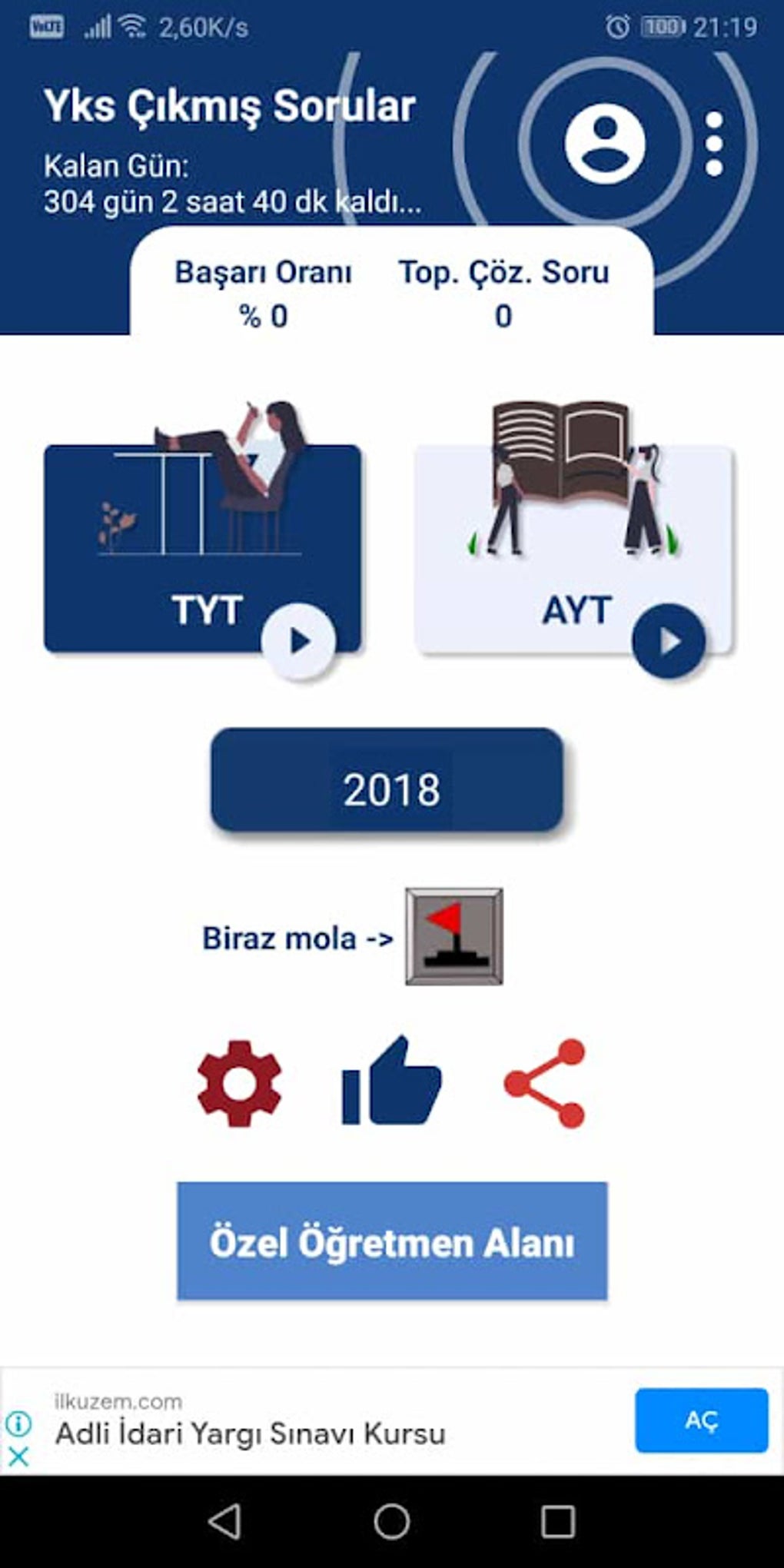 Yks km sorular 2023 apk android 