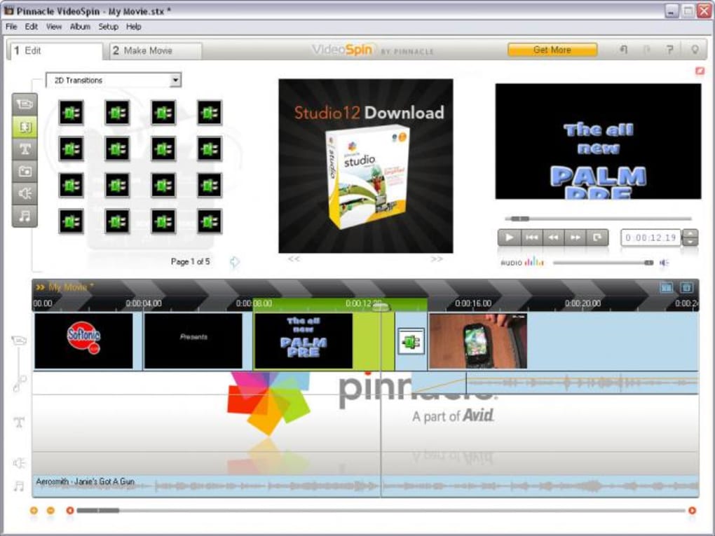 pinnacle videospin gratuit windows 8