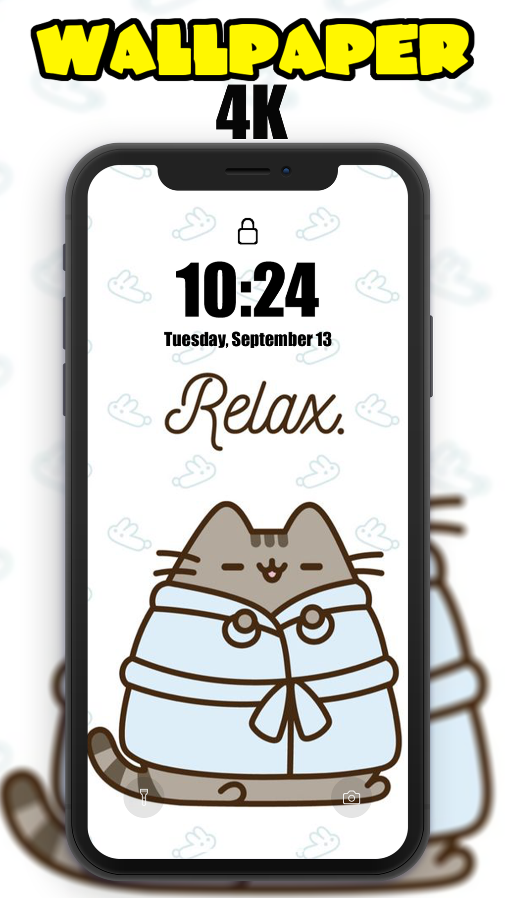 Pusheen Cat Wallpaper для iPhone — Скачать