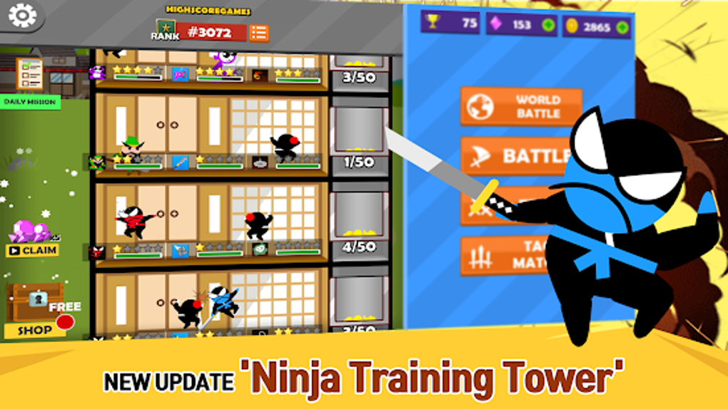 Download do APK de Jump Ninja Battle 2 jogadores para Android