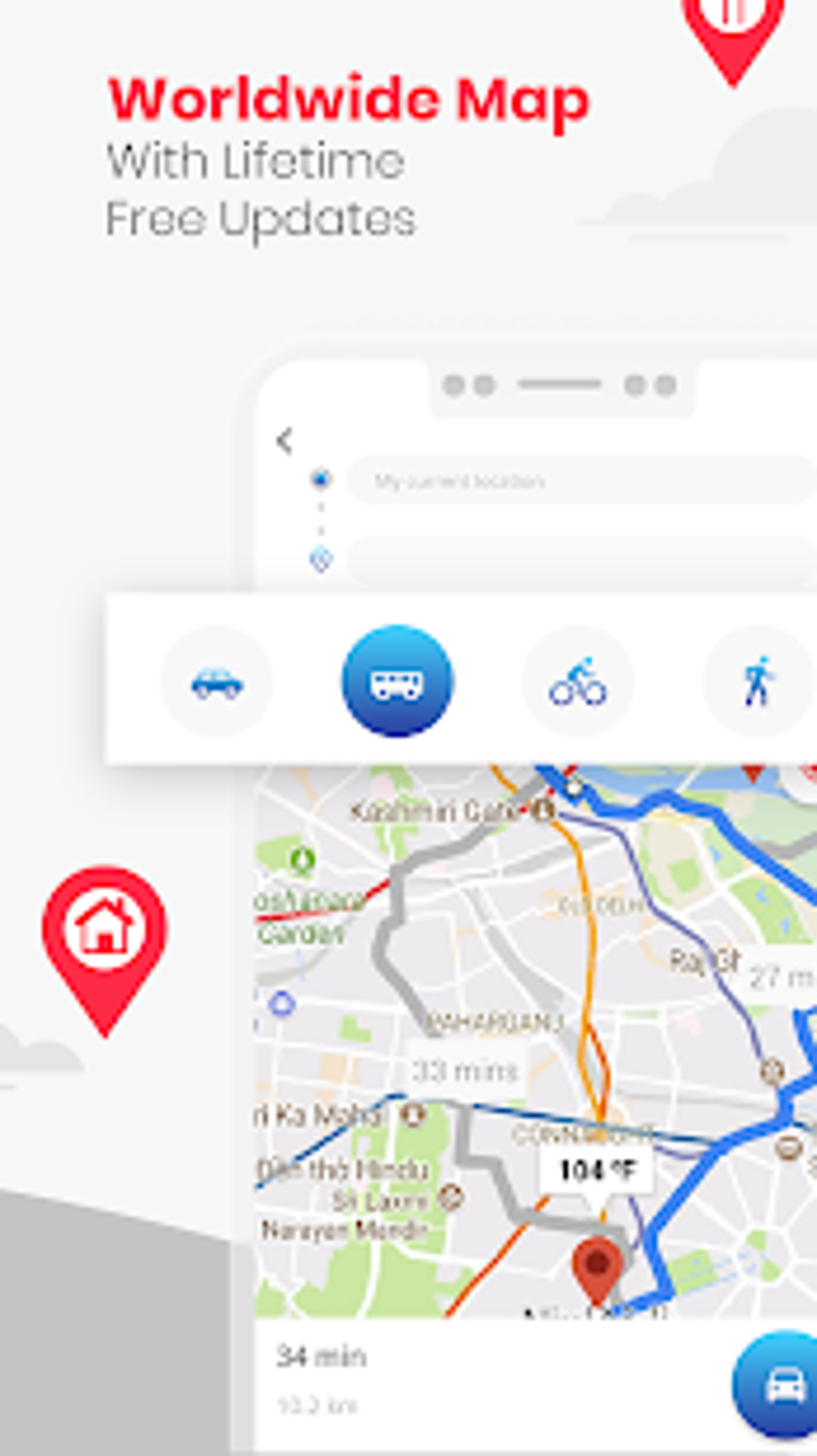 Oi Mapas: GPS com navegação offline gratuito para Android