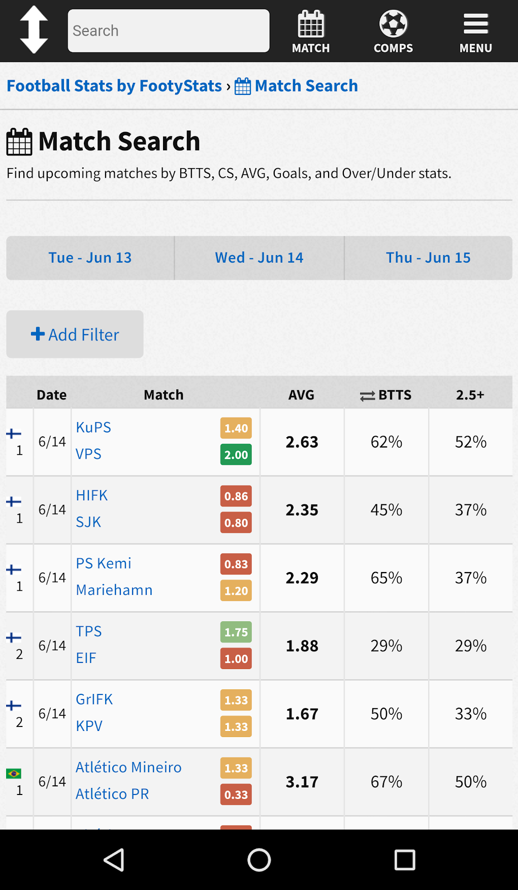 SoccerStats APK (Android App) - Free Download