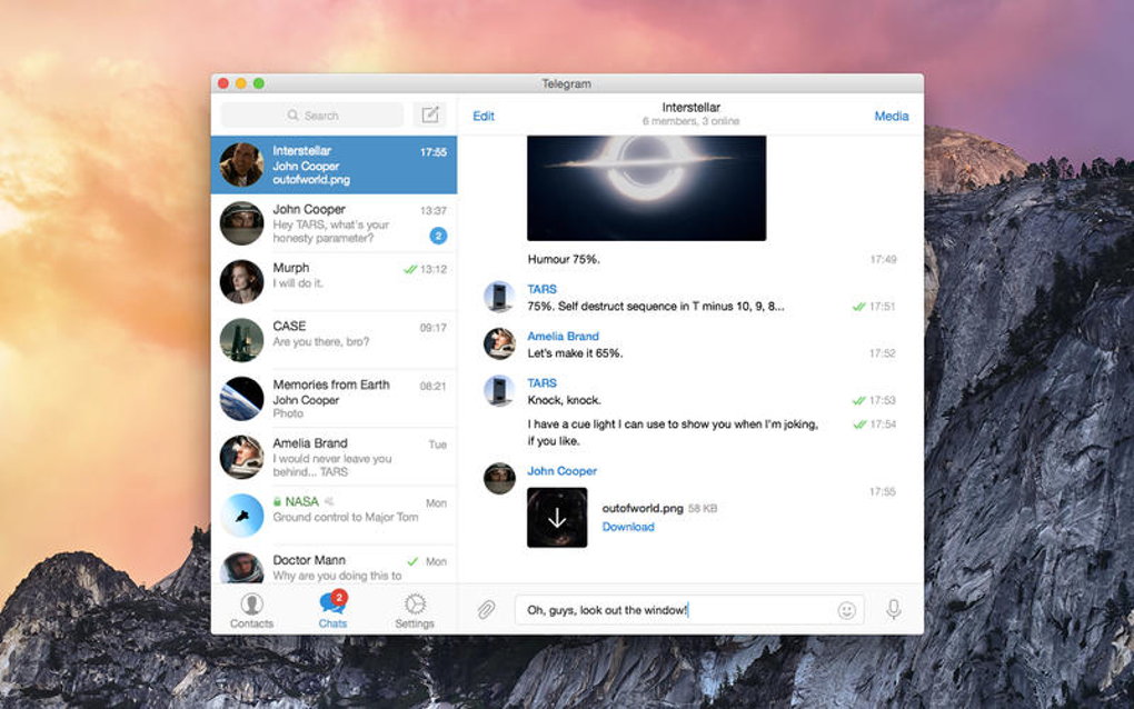 telegram download mac