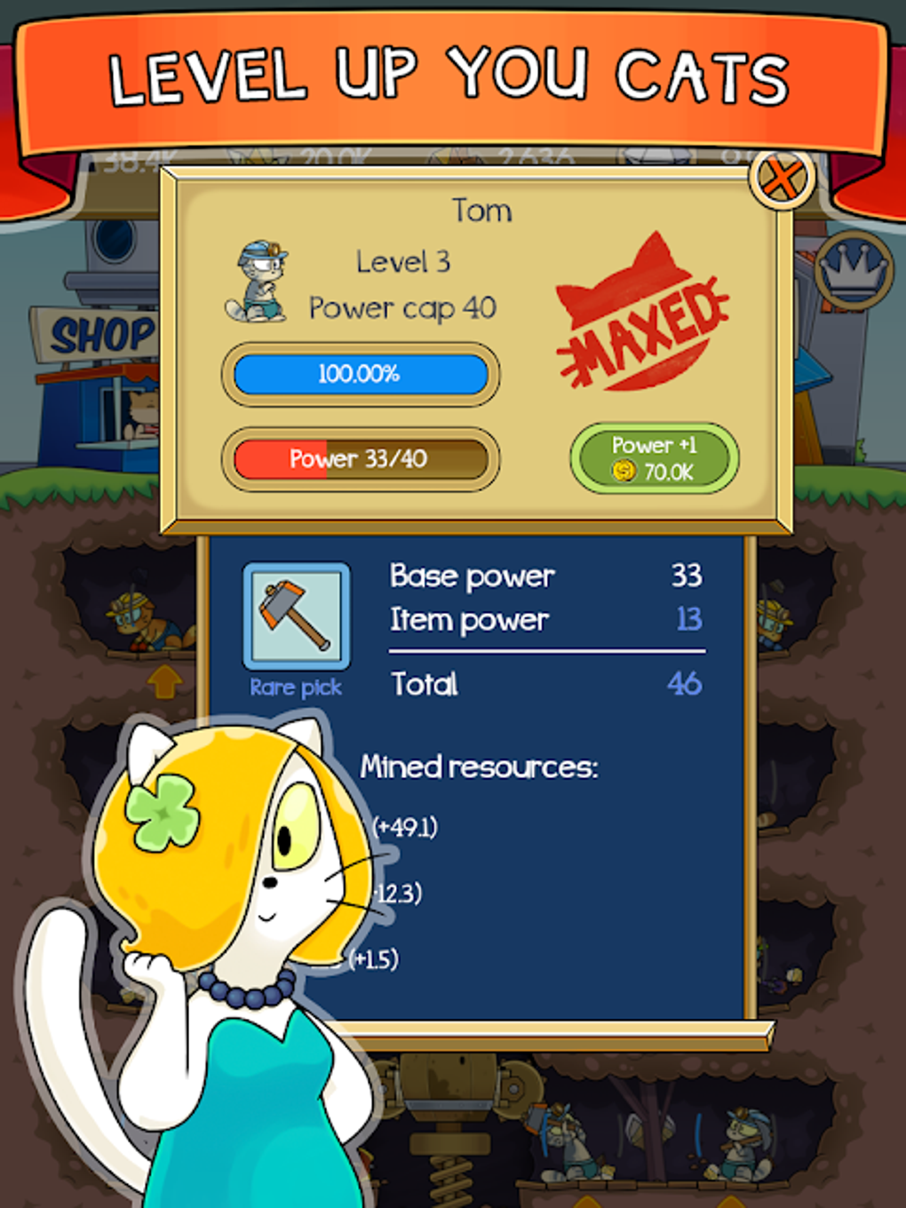 Dig it! - idle cat miner tycoon APK для Android — Скачать