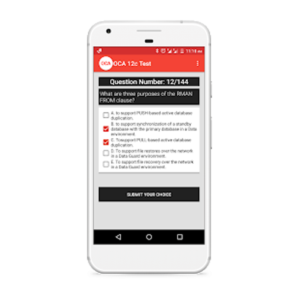 Oracle Certified Administrator Practice Test APK для Android — Скачать