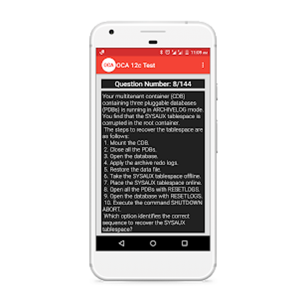 Oracle Certified Administrator Practice Test APK для Android — Скачать