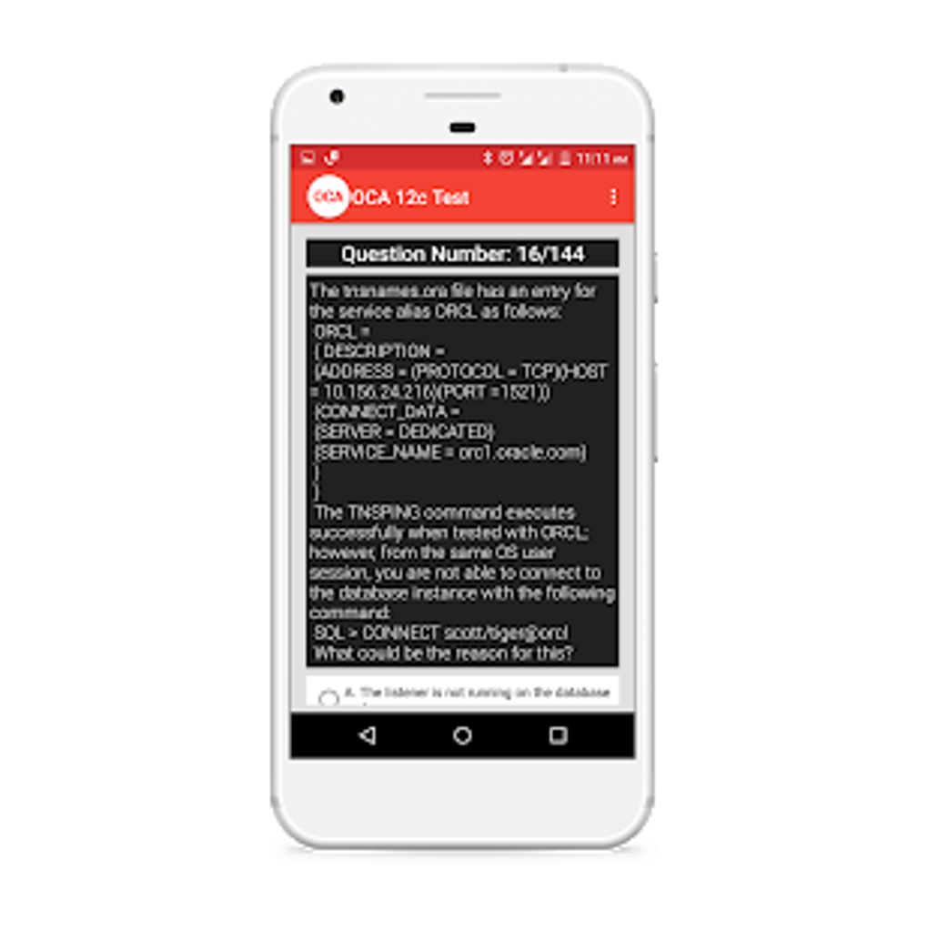 Oracle Certified Administrator Practice Test APK для Android — Скачать