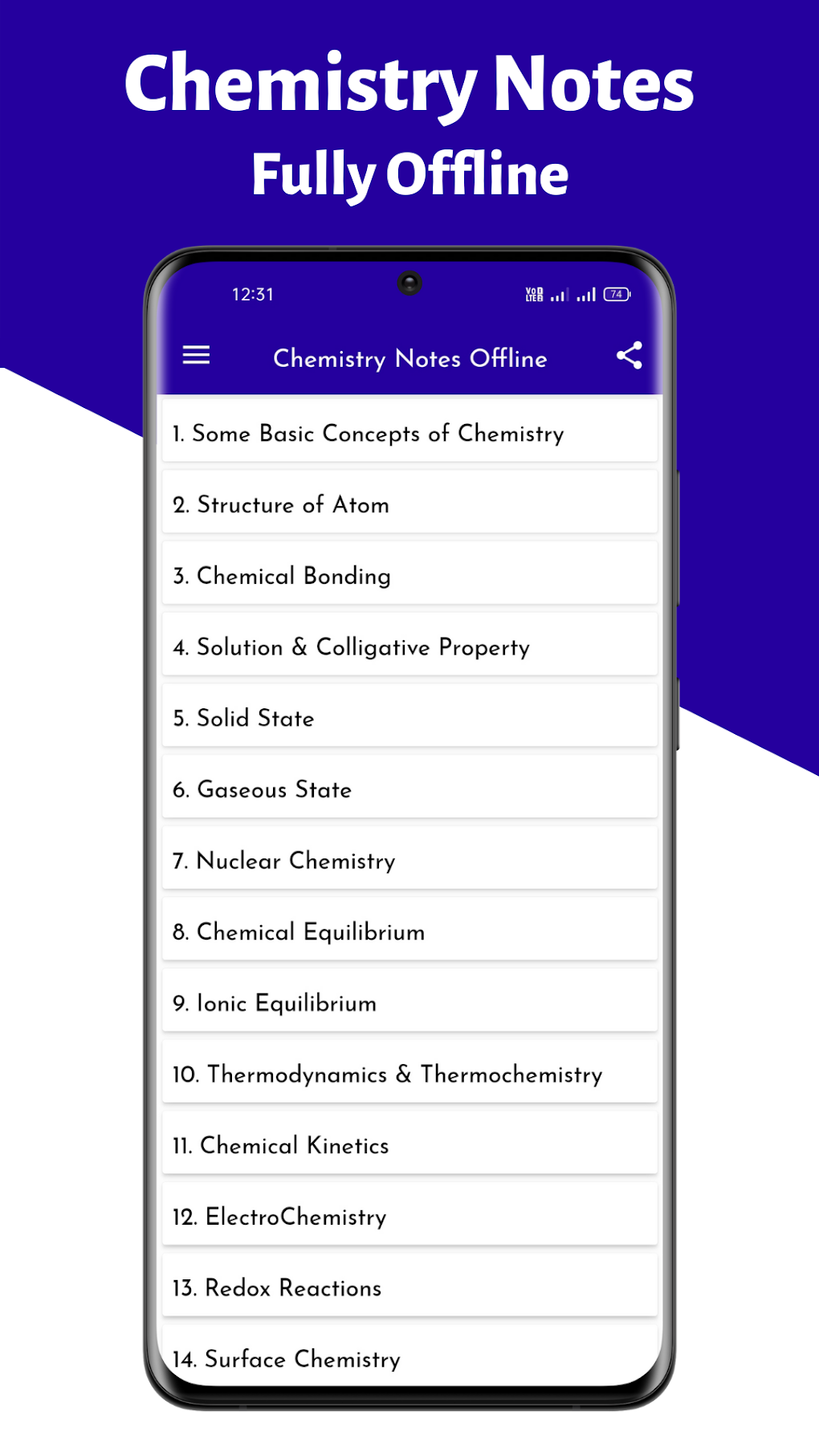 Chemistry Notes for JEE NEET для Android — Скачать