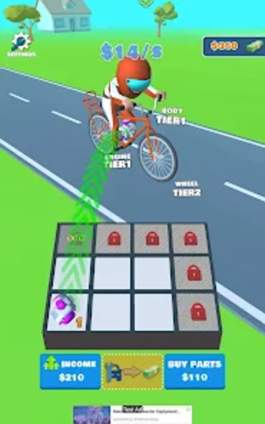 Idle Biker - Tap Merge Race для Android — Скачать