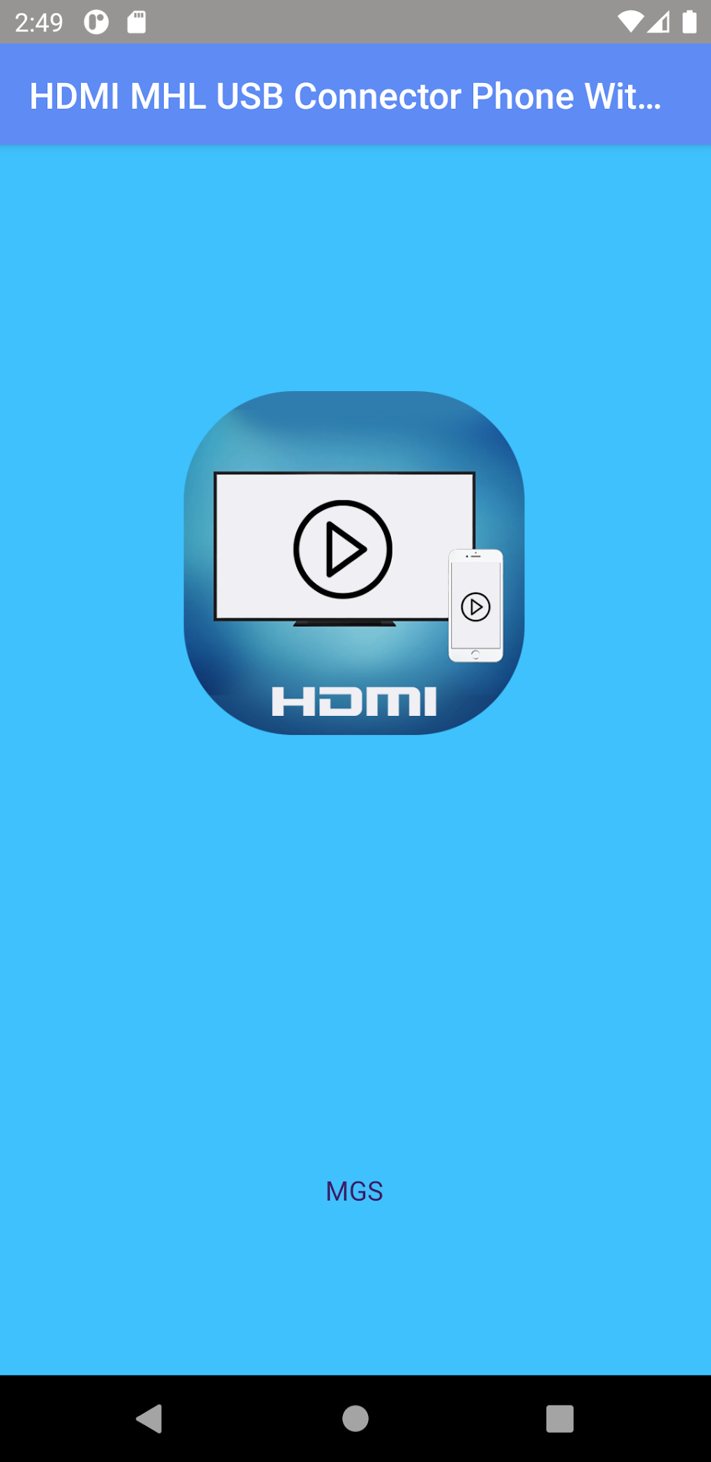 HDMI Connector Screen Cast TV For Android Download